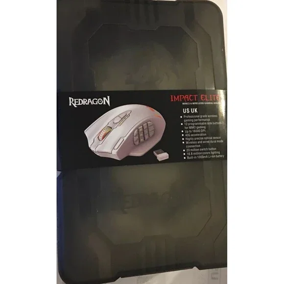 Redragon M913 Impact Elite Wireless Gaming Mouse, 16000 DPI Wired/Wireless - Picture 4 of 6